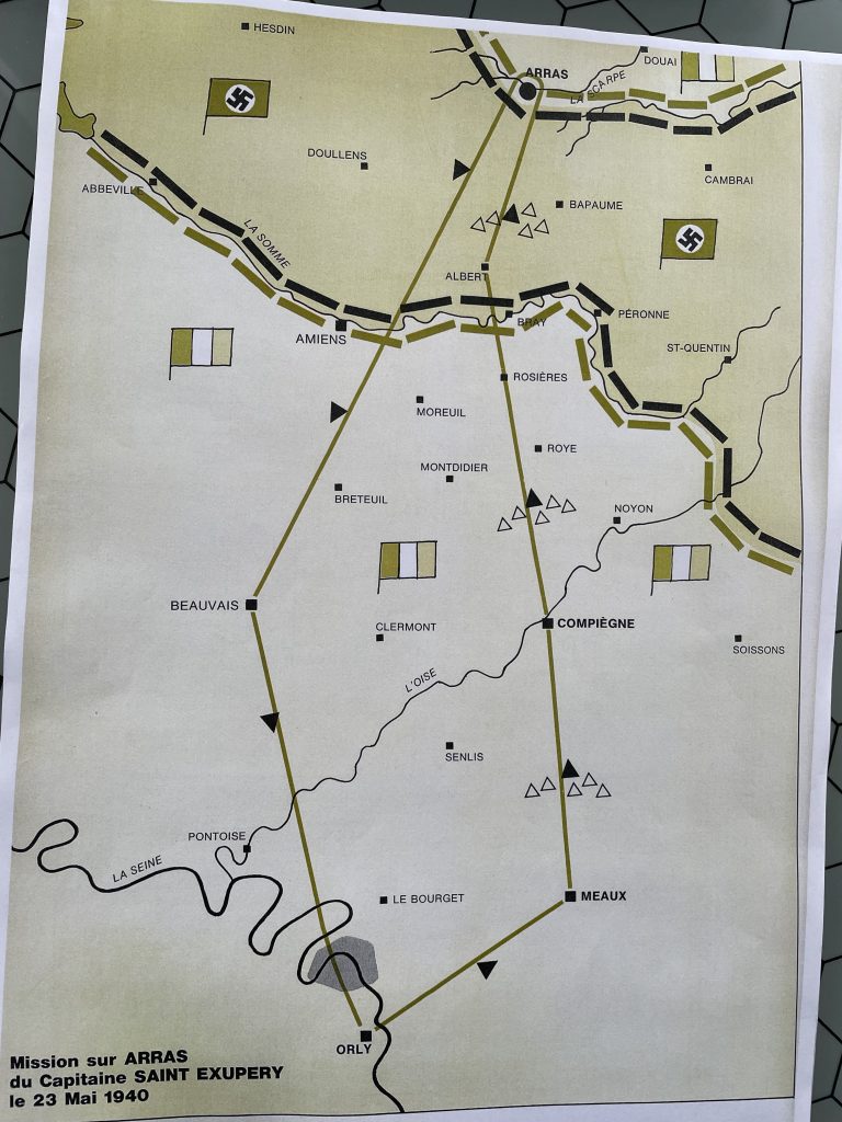 Parcours de la mission sur Arras